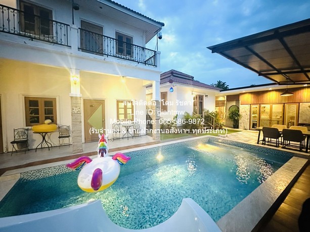 รหัส: DSL-868.4 RENT ให้เช่า โรงแรม ให้เช่าพูลวิลล่า 2 ชั้น (บ้านพักตากอากาศ) ทะเลชะอำ บนเนื้อที่ 99 ตร.ว. 7 น 8 น้ำ ราค