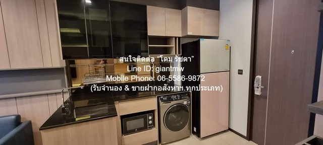 ให้เช่าคอนโด เดอะ ไลน์ อโศก-รัชดา (The LINE Asoke-Ratchada) MRT พระรามเก้า ชั้น 12 35 ตร.ม. 1 น 1 น้ำ ราคา 27,500 บาท/เด