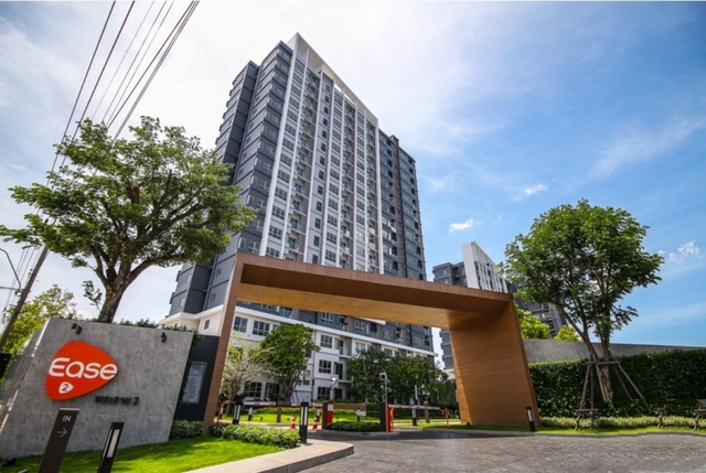 Condo for rent Ease 2 Rama 2. ชั้น 3 พื้นที่ใช้สอย 27 ตร.ม. พร้อมเฟอร์นิเจอร์ครบชุด เครื่องซักผ้าครบ.