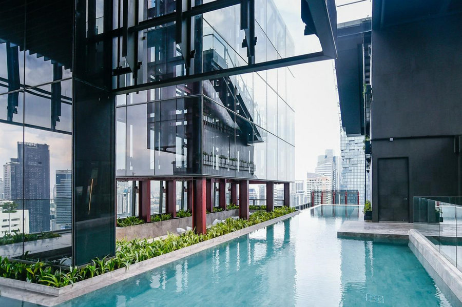 Luxury Condo Ashton Silom Duplex 75.5 ตารางเมตร 2 นอน 2 น้ำ ชั้น27 ตกแต่งครบ