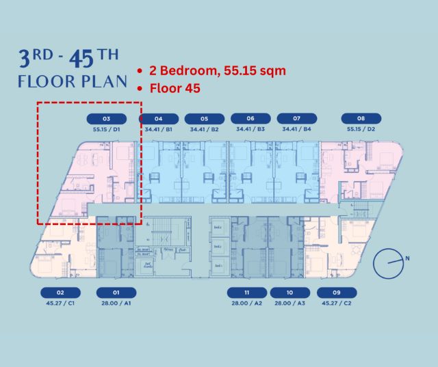 CM04264 ขายดาวน์ คอนโด สกายไรส์ อเวนิว สุขุมวิท 64 Skyrise Avenue Sukhumvit 64