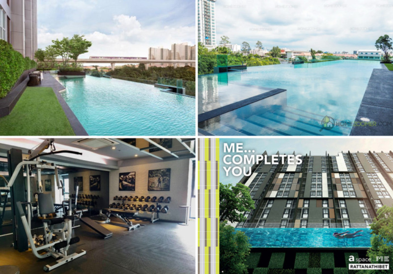 ขายห้องรีโนเวทแต่งใหม่ ห้องพร้อมอยู่ รูปถ่ายจากห้องจริง คอนโด เอ สเปซ มี รัตนาธิเบศร์