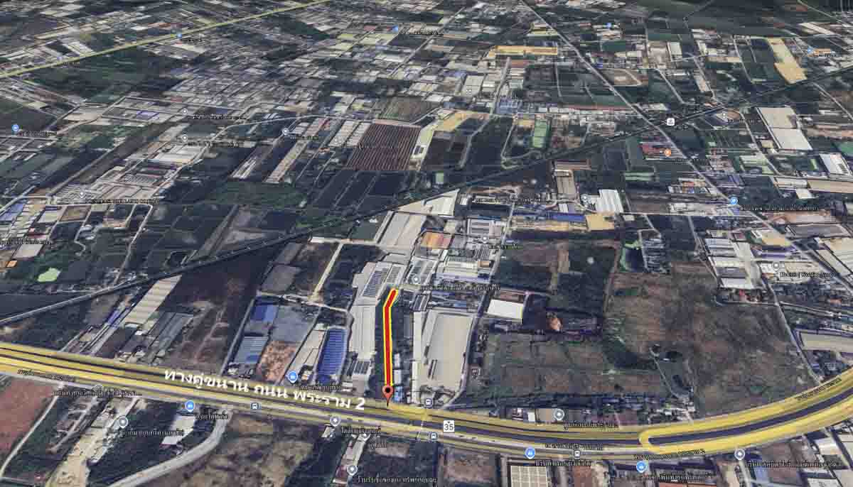 ขายที่ดิน 2-3-56 ไร่ ติดถนน พระราม 2 เยื้องซอย วัด พันท้ายนรสิงห์ สมุทรสาคร