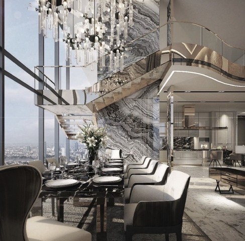 ขายคอนโด เพนท์เฮาส์ 6 ห้องนอน Canapaya Residences พระราม 3 พื้นที่ 999 ตรม. วิวแม่น้ำเจ้าพระยา