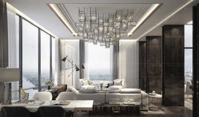 ขายคอนโด เพนท์เฮาส์ 6 ห้องนอน Canapaya Residences พระราม 3 พื้นที่ 999 ตรม. วิวแม่น้ำเจ้าพระยา