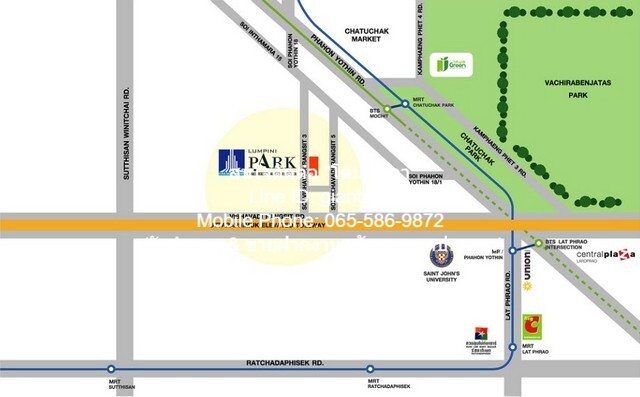 คอนโด Lumpini Park Vibhavadi – Chatuchak ลุมพินี พาร์ค วิภาวดี – จตุจักร area 29 Square Meter 2935500 BAHT. สภาพเยี่ยม เ