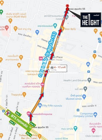 คอนโดฯ The Height เดอะ ไฮท์ 141 ตาราง.เมตร 2Bedroom2น้ำ 55000 บ. ใกล้ BTS ทองหล่อ ทำเลคุณภาพ เป็นคอนโดพร้อมอยู่ที่มีการต