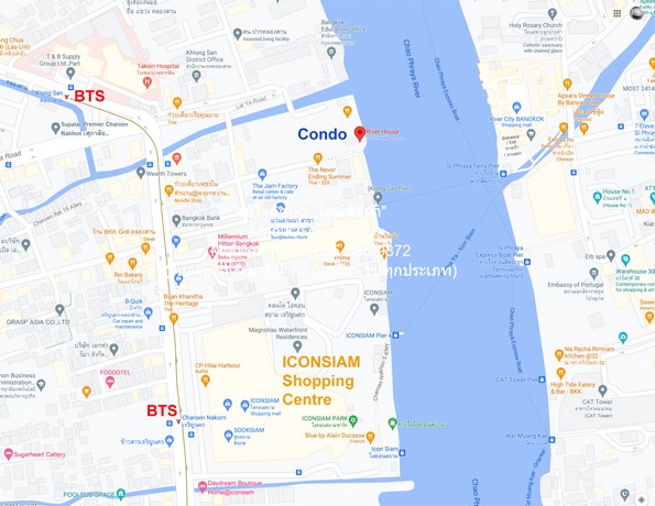 condo. River House Condominium 70000 thb 3 ห้องนอน 3 BR 200ตรม ใกล้ ศูนย์การค้าท่าเรือคลองสานพลาซ่า ราคาคุ้ม กรุงเทพ