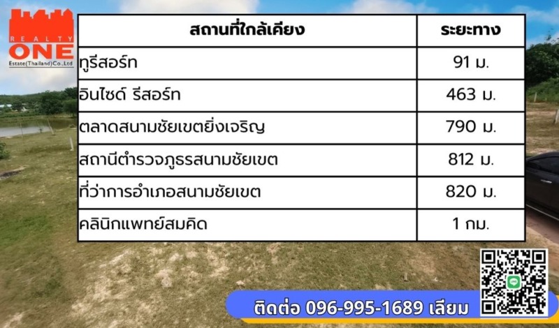 ขายที่ดินเปล่า 6 ไร่ 1 งาน 94.8 ตร.วา ทำเลดี ใจกลางสนามชัยเขต ฉะเชิงเทรา