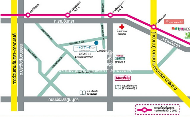 ขายคอนโด เดอะคิทท์ พลัส นวมินทร์ (THE KITH Plus Nawamin) MRT รามอินทรา กม.8 ตึก A ชั้น 5 31.06 ตร.ม. 1 น 1 น้ำ ราคา 1.40