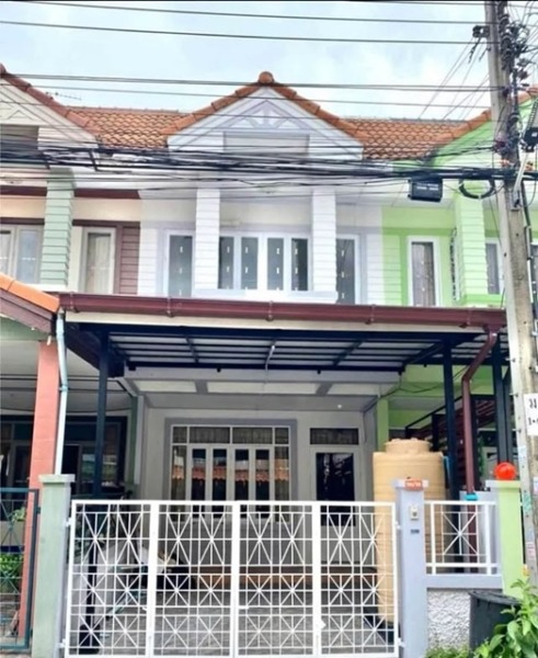 บิ๊กซี ร่มเกล้า 1.4กม.MRT ตลาดมีนบุรี 2 กม. ให้เช่าทาวน์เฮาส์ 2 ชั้น ริมถนน 21ตร.วา. 201ตร.ม.