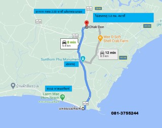 ขายยกแปลง 2,500,000 ที่ดิน ใกล้ทะเลหาดแม่พิมพ์ 8 นาที ขนาด 340 ตรว. แกลง ระยอง