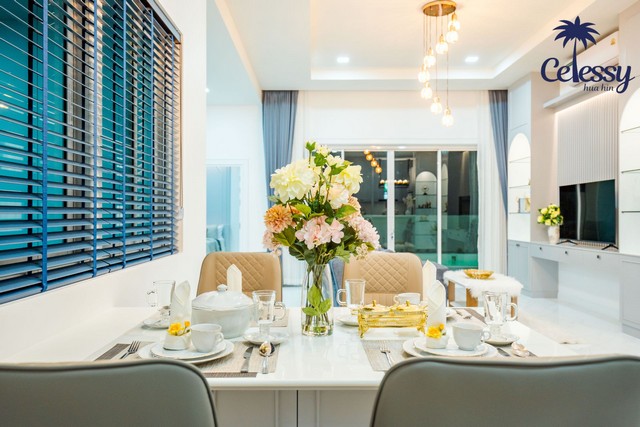 บ้านพร้อมสระว่ายน้ำ 3 ห้องนอน เพียง 15 ถึงชายหาดหัวหิน CELESSY HUA HIN – 3-Bedroom Pool Residence Ready for viewing