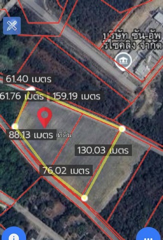 ที่ดินผังม่วงแปลงยาวฉะเชิงเทรา ผังม่วงลาย บนเนื้อที่ 10 ไร่ อยู่ข้างนิคมอุตสาหกรรมเกตเวย์