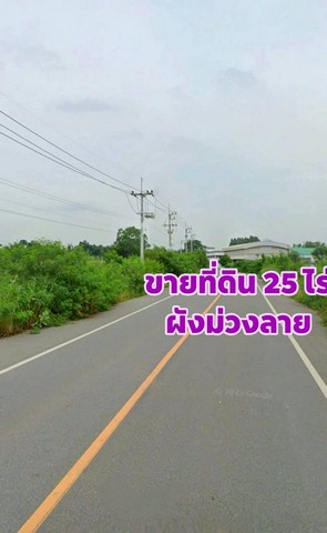 ขายที่ดินผังม่วงแปลงยาวฉะเชิงเทราฟรีโอน ใกล้นิคมเกตเวย์ซิตี้ บนเนื้อ 25 ไร่ ผังม่วงลาย อยู่โซนโรงงาน
