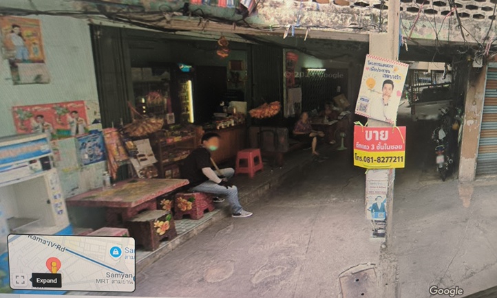 ขายตึกแถว3ชั้นทำเลใจกลางเมือง ซอยจินดาถวิล ถนนสี่พระยา เขตบางรัก