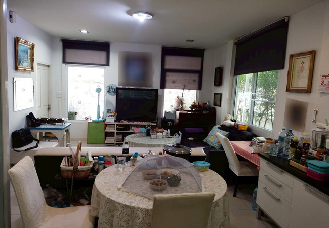ขายทาวน์เฮ้าส์ หมู่บ้านฮาบิทาวน์ วัชรพล เนื้อที่ 29 ตร.ว. หลังมุม แต่งสวย พร้อมอยู่