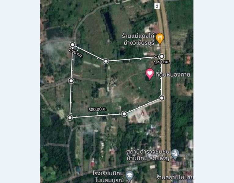 ที่ดินอุดรธานี-หนองคาย ติดถนนมิตรภาพ 185 เมตร ประตูสู่นครเวียงจันทน์ ใกล้สนามบิน
