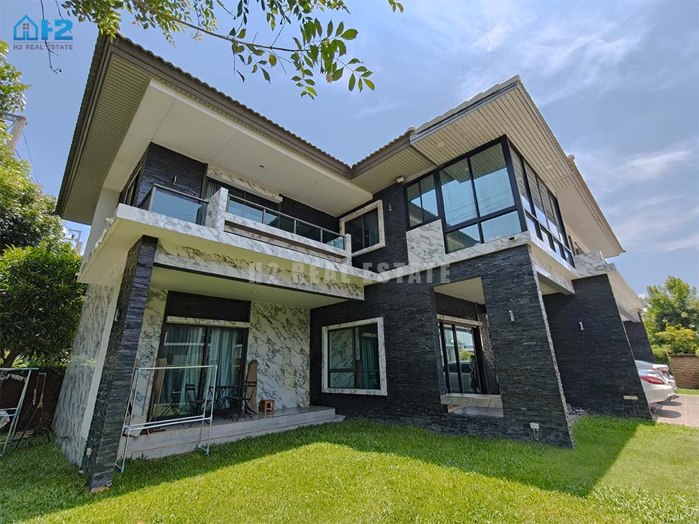 ขาย บ้านเดี่ยว 2 ชั้น หลังมุม บุราสิริ ราชพฤกษ์-345 (Burasiri Ratchaphruek-345) ตกแต่งไสตล์ Modern Luxury Marble หรูหราสุดๆ หิ้วกระเป๋าเข้าอยู่ได้เลย