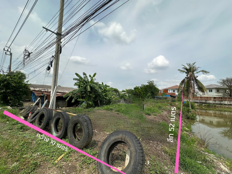 ที่ดินเปล่าถมแล้ว ติดถนน โยธาธิการนนทบุรี 2003  (ขนาด 131 ตร.ว.)  คลองข่อย ปากเกร็ด นนทบุรี ใกล้ถนนราชพฤกษ์ – ชัยพฤกษ์ – ทางด่วน
