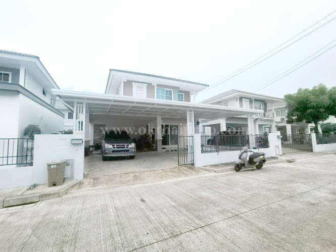 บ้านเดี่ยว หมู่บ้านพฤกษ์ลดา มหาชัย ถนนกิจมณี เมืองสมุทรสาคร