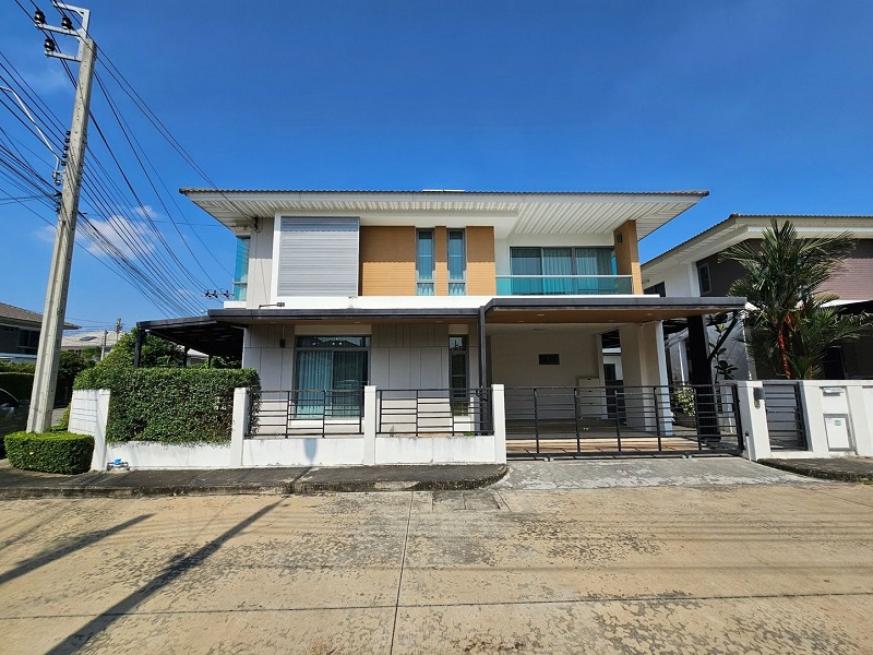 ขายบ้านเดี่ยวหลังมุม พร้อมอยู่ หมู่บ้านเพอร์เฟคเพลส 4 ราชพฤกษ์ ใกล้รถไฟฟ้าสายสีม่วง นนทบุรี.