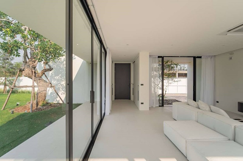 ขายบ้านเดี่ยวสร้างใหม่สไตล์โมเดิร์น pool villa ขนาด 378 ตรว วิวดอยสุเทพ หางดง เชียงใหม่.