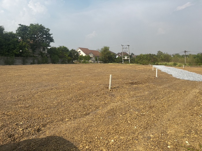 ขายที่ดินจัดสรร ถมแล้ว 7 แปลง ในโครงการหมู่บ้านสวนเกษตรไผ่ขวาง