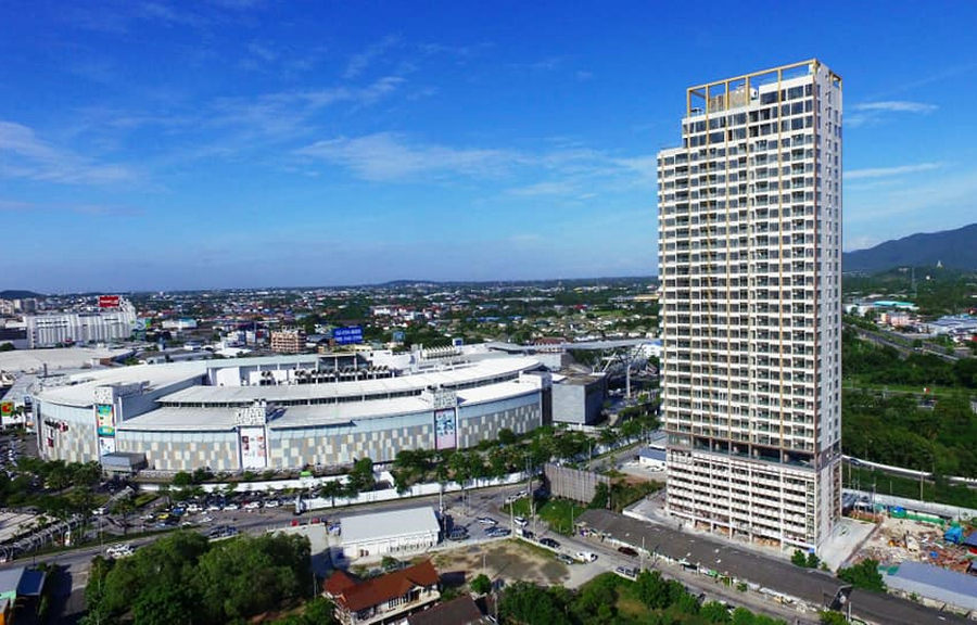 Infinity One Condo ติดเซ็นทรัล ชลบุรี 55 ตรม. 2 นอน 2 น้ำ ชั้น21 วิวทะเล ตกแต่งครบ