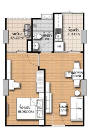 Condominium ศุภาลัย วิสต้า ห้าแยกปากเกร็ด 1ห้องนอน 2000000 บาท. ราคานี้คุ้มมาก