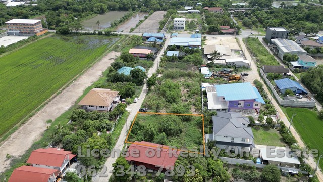 ขายที่ดิน ถมแล้ว แปลงสวย ถ.บ้านกล้วย อ.ไทรน้อย จ.นนทบุรี