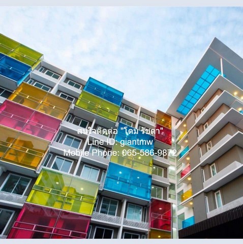 Condo เดอะ คัลเลอร์รี่ วิวิด 1900000 บาท. 1Bedroom1น้ำ พท. 31 SQUARE METER ใกล้กับ MRT ห้วยขวาง ราคาดีเยี่ยม เป็นคอนโดพร