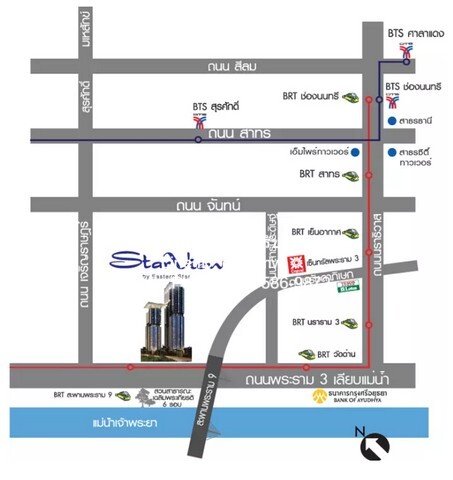 Condominium สตาร์ วิว พื้นที่เท่ากับ 78 sq.m. 2นอน 7400000 – ลดจัดหนัก!! กรุงเทพ