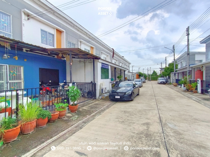 ขาย!! ทาวน์โฮม บ้านพฤกษา60/1 รังสิต-บางพูน (หลังริม ขนาด 32 ตร.ว.) ซอยวัดบางพูน เมืองปทุมธานี ต่อเติมครบพร้อมอยู่ : Baan pruksa 60 rangsit-bangpun