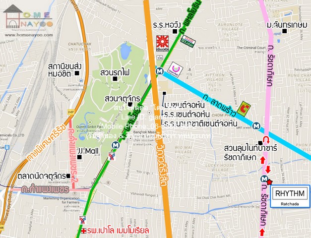 condominium ริธึม รัชดา Rhythm Ratchada 1 นอน 20000 – ใกล้กับ MRT รัชดาภิเษก N I C E! กรุงเทพ