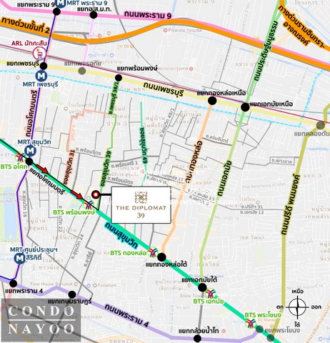 Condo The Diplomat 39 83square meter 27000000 B. คุ่มค่า เป็นคอนโดพร้อมอยู่ที่มีการตกแต่งภายในเพิ่มเติมได้แบบเรียบหรู แล