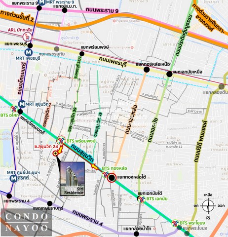 ให้เช่าคอนโด สิริ เรสซิเด้นซ์ สุขุมวิท 24 (SIRI Residences Sukhumvit 24) BTS พร้อมพงษ์ ชั้น 23 60.18 ตร.ม. 1 น 1 น้ำ ราค