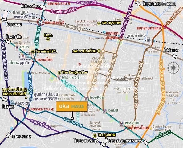 คอนโดมิเนียม OKA HAUS Sukhumvit 36 1 Bedroom พ.ท. 34 square meter 6000000 BAHT ใกล้ BTS ทองหล่อ พร้อมอยู่!