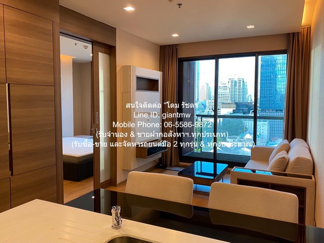 CONDO. THE ADDRESS SATHORN พื้นที่ 47 SQ.M. 1BR1Bathroom 40000 B. ใกล้ BTS ช่องนนทรี ดีดี เป็นคอนโดหรูที่มีห้องขนาดใหญ่พ