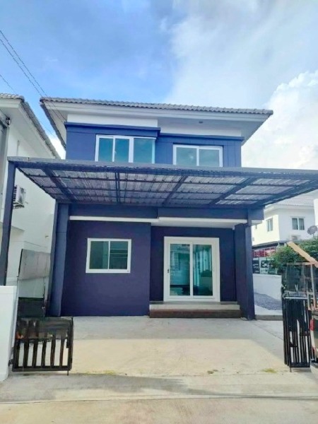 ขาย-เช่า บ้านเดี่ยว 44 ตร.วา ตลาดพระเงิน 3 กม. MRT ตลาดบางใหญ่ 5.2กม.180 ตร.ม. 4 นอน