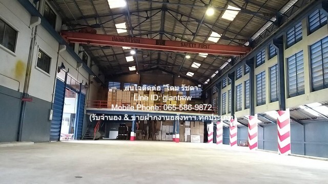 ให้เช่าโกดัง (โรงงาน) พร้อมสำนักงาน (มี ใบ ร.ง.4) 0-2-48 ไร่ (บางเสาธง, จ.สมุทรปราการ)