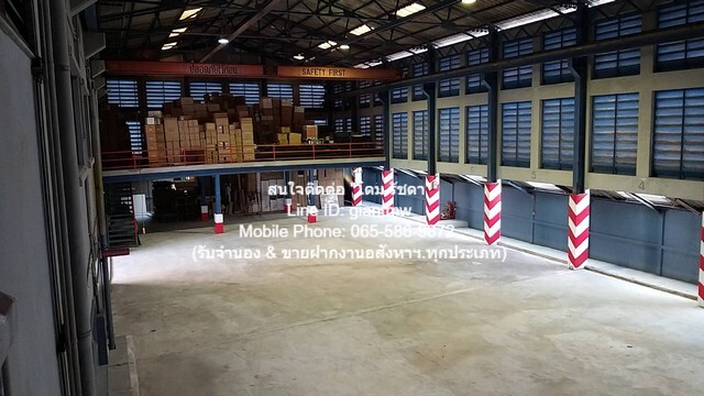 ให้เช่าโกดัง (โรงงาน) พร้อมสำนักงาน (มี ใบ ร.ง.4) 0-2-48 ไร่ (บางเสาธง, จ.สมุทรปราการ)