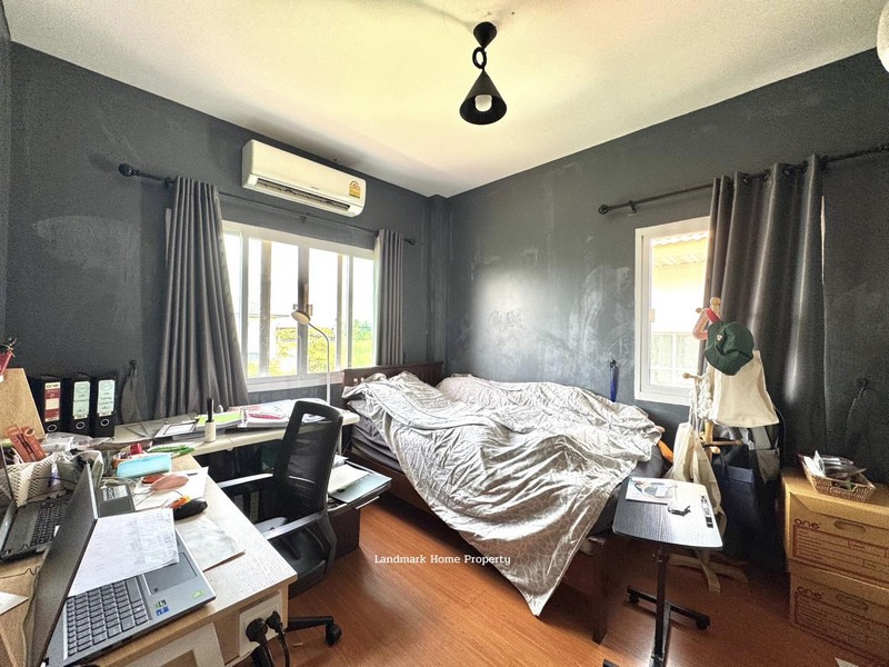 LM25-0047 ขายบ้านเดี่ยว 2 ชั้น บุณฑรีก์ รังสิต คลองสอง เนื้อที่ 52 ตรว 4ห้องนอน 3ห้องน้ำ บ้านทำเลดี