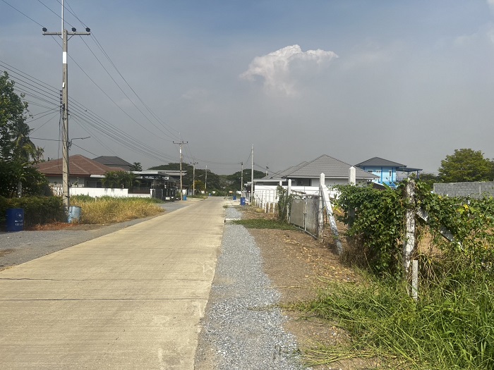 ขายที่ดินจัดสรร ถมแล้ว 7 แปลง ในโครงการหมู่บ้านสวนเกษตรไผ่ขวาง