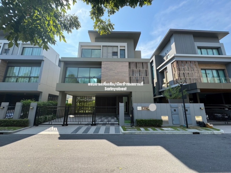 แกรนด์ บางกอก บูเลอวาร์ด ราชพฤกษ์-พระราม 5 Phase2 ถนนนครอินทร์ (ใกล้วงเวียนพระราม5) บ้านใหม่ยังไม่เคยเข้าพัก หน้าบ้านไม่มีบ้านตรงข้ามบังวิว