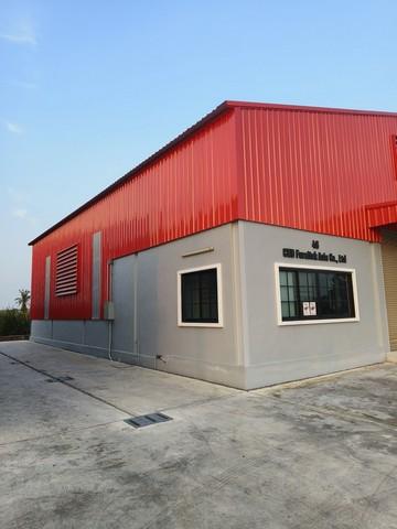 ให้เช่าโกดังสร้างใหม่ 270 ตรม. มีออฟฟิศ 1 ห้อง ถนน 345 เชิงสะพานคลองลากฆ้อน บางบัวทอง