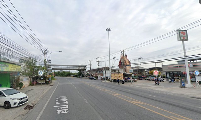 ขายที่ดินเปล่าติดถนนใหญ่เหมาะปลูกสร้างอาคารทำร้านค้าขาย ใกล้แหล่งชุมชน ฝั่งตรงข้ามหน้าวัดศรีวารีน้อย ใกล้สุวรรณภูมิ