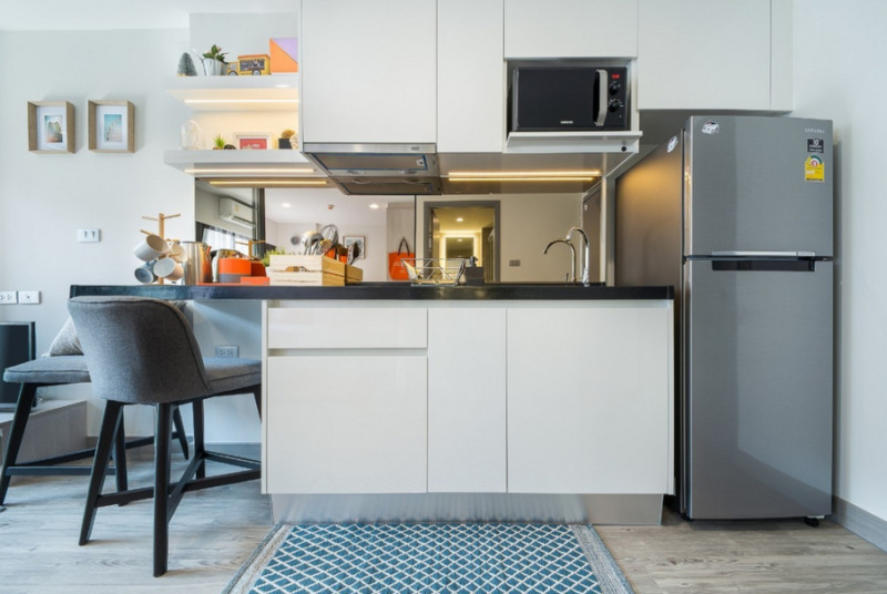 Condo Dusit D2 Residence Huahin แบบ 1 ห้องนอน ชั้น5 วิวสระ และสวน ตกแต่งครบ