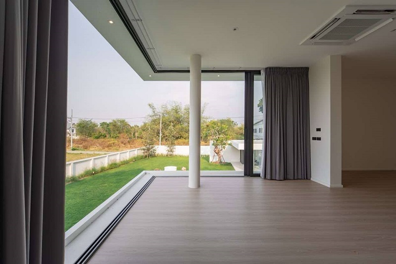 ขายบ้านเดี่ยวสร้างใหม่สไตล์โมเดิร์น pool villa ขนาด 378 ตรว วิวดอยสุเทพ หางดง เชียงใหม่.