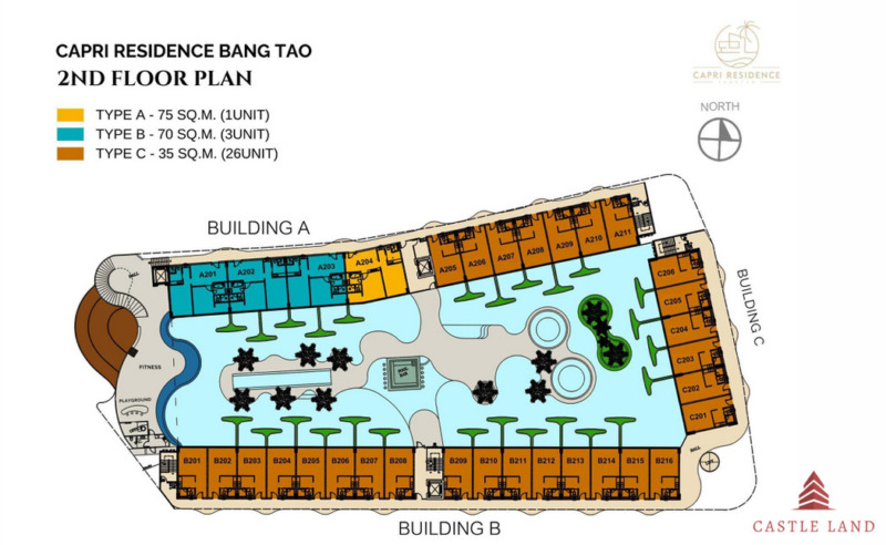 Capri Residence Bangtao คอนโดหรูใจกลางภูเก็ต ห่างจาก Catch Beach Club 850 เมตร